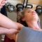 Swimsuit Model Gets Chiropractic Adjustment Loud Crack For Vertigo Migraines
