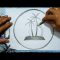 How To Draw A Beautifully House On An Island// Pencil Art// Art Pencil Drawing   By Mina //